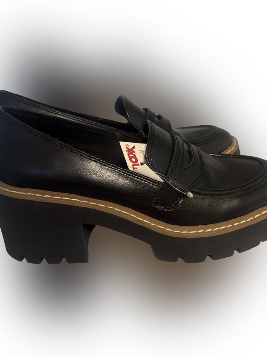 Dolce Vita Shoes - Dolce Vita Black Platform Lug Penny Loafers